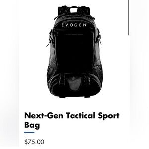 Evogen Next-Gen Black Tactical Sport Bag
